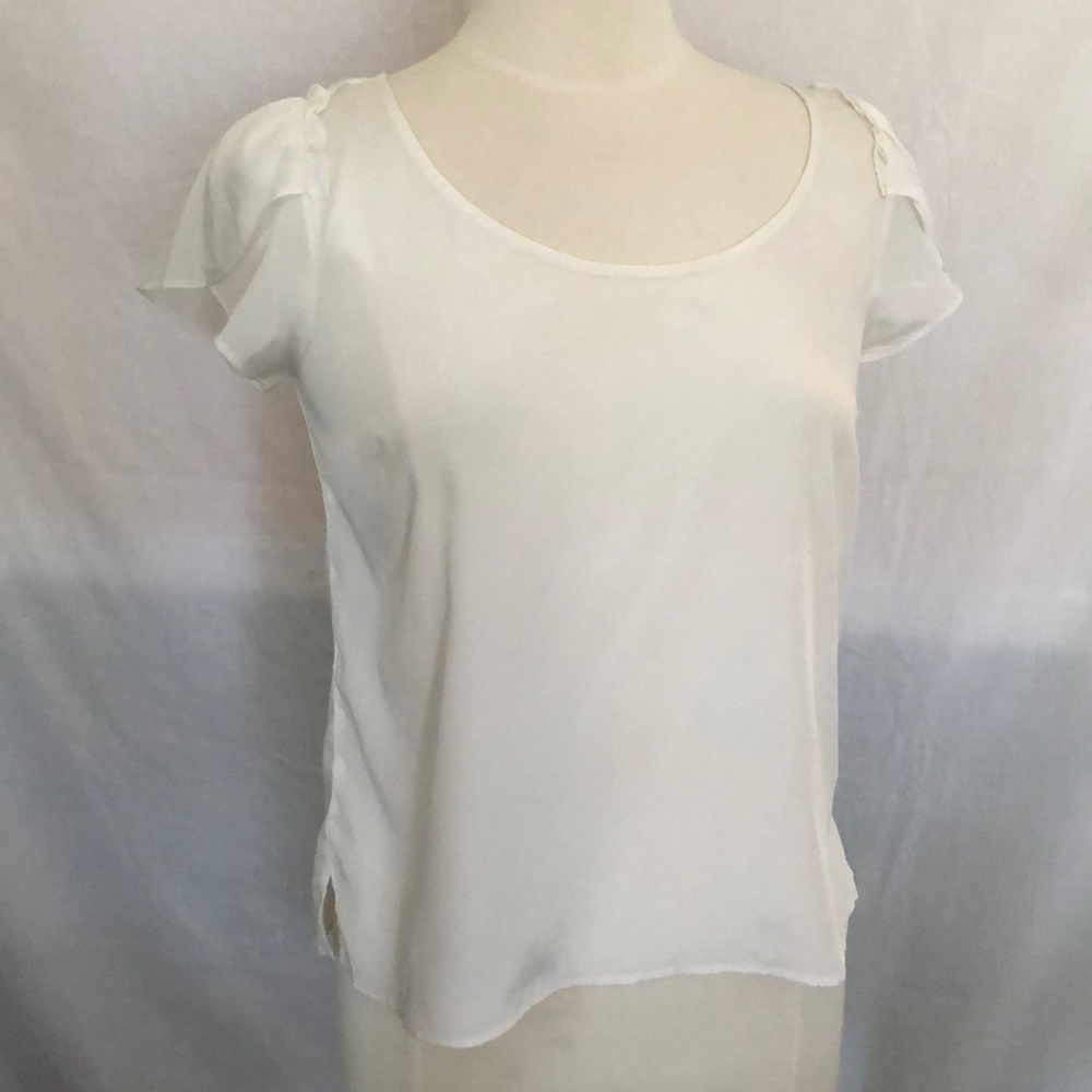 Jessica Simpson white blouse sz M
